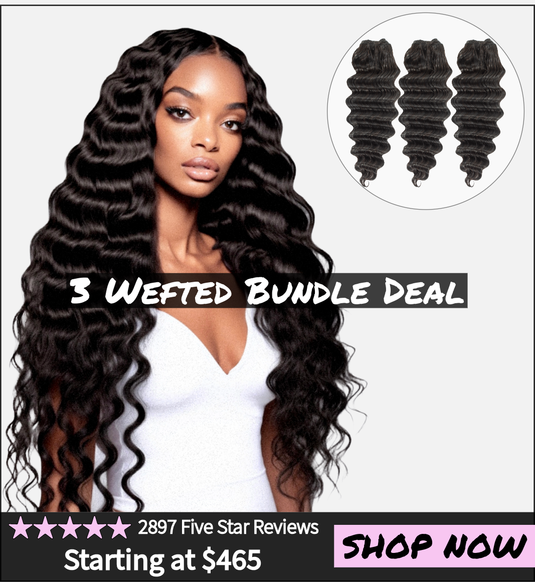 3 Weft Bundle Innovative Weaves Patented Thin Part Wig™️