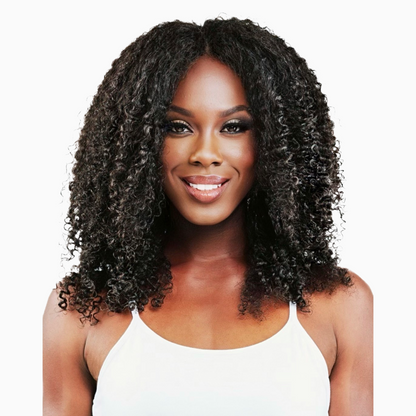 Nicole - 4a - Virgin Burmese  Hair - Kinky Curly - InVisiRoot® Thin-Part™️Wig