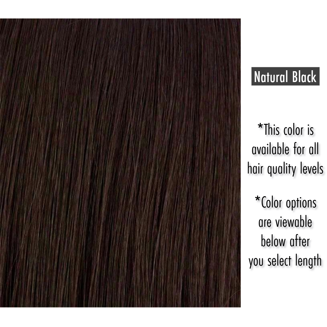 Emily (Silky Straight) -  InVisiRoot® Clip-ins (AKA TrueRoot™ Clip-ins)