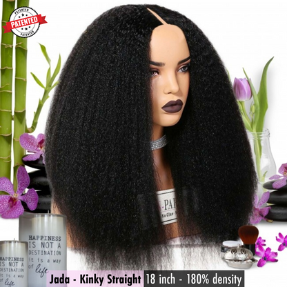 Jada - Virgin Cambodian Hair - Kinky Straight - InVisiRoot® Thin-Part Wig™️