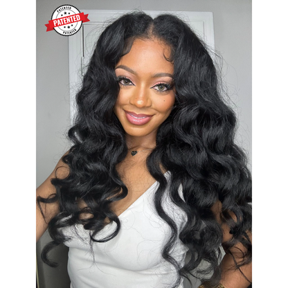 Upgrade from competitor's Follicle Fusion™ Clip-ins to our Patented InVisiRoot® Clip-ins. Experience True Undetectable Results: This is Jada Kinky Straight texture InVisiRoot® Clip-ins