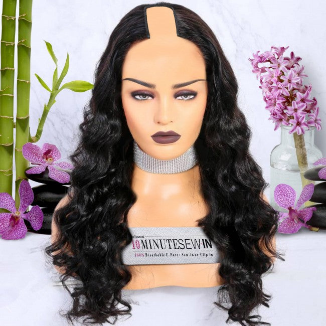 Dominique - 10 Minute Sew-in™️ U Part Wig & Optional InVisiRoot® Closure