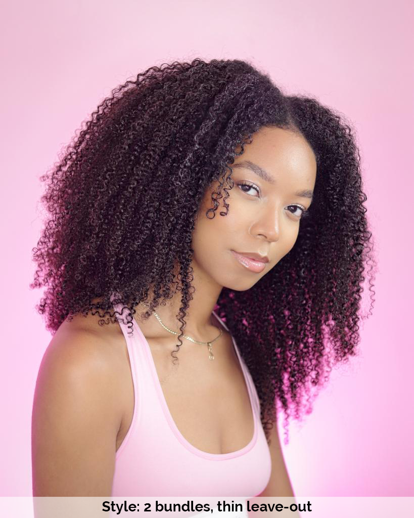 Nicole Burmese Kinky Curly - InvisiRoot™ Clip-in Bundles